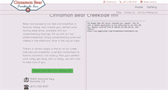 Desktop Screenshot of cinnamonbearcreeksideinn.com