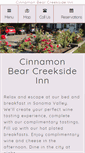 Mobile Screenshot of cinnamonbearcreeksideinn.com